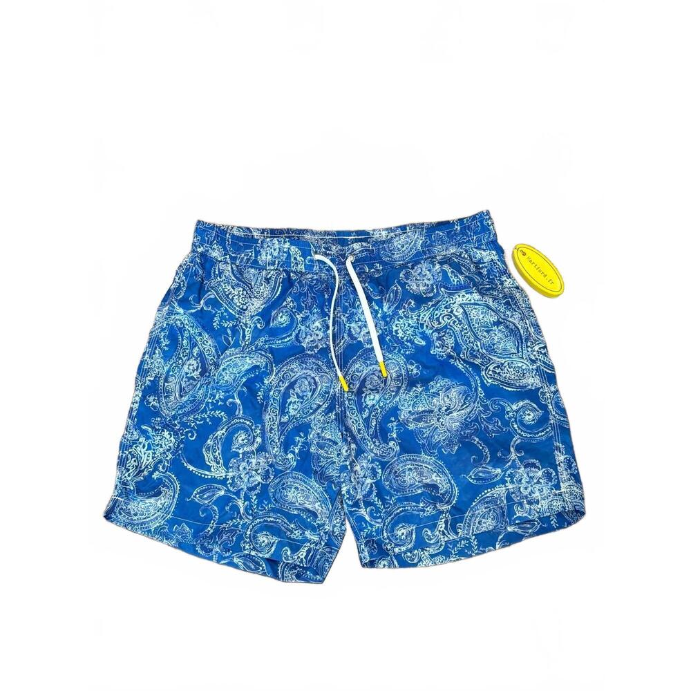 NEW HARTFORD men's mid length swim short in chambray